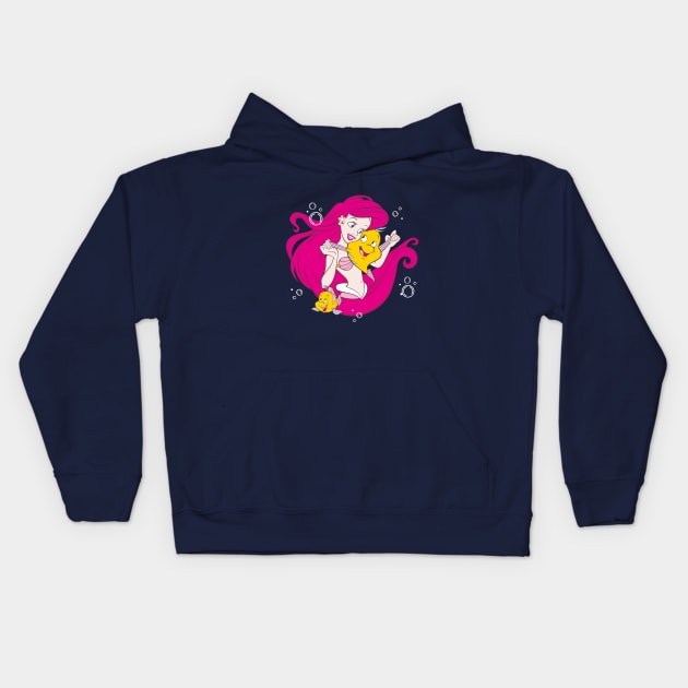 beach girl classic Kids Hoodie by vidtra